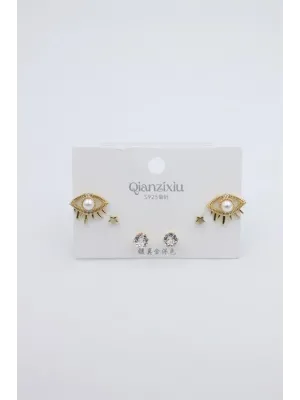 IEG - Çoklu Set Küpe - Altın
