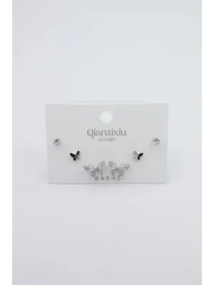 IEG - Çoklu Set Küpe - Gümüş