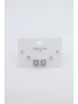 IEG - Çoklu Set Küpe - Gümüş
