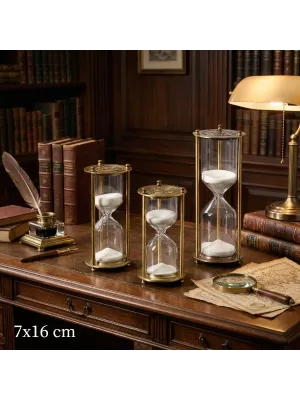 Dekoratif Cam Kum Saati 7x16 cm
