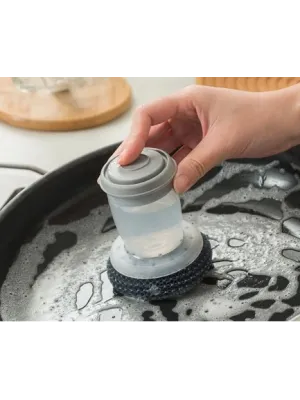 Deterjan Hazneli Telli Bulaşık Fırçası