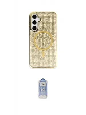 ieg™ Galaxy S23 Kılıf Eksen Çizgi - Siyah Joko Magic 5D Cam