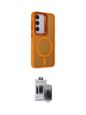 ieg™ Galaxy S24 Plus Kılıf Akış Form - Siyah Vanessa Magic Hayalet Cam