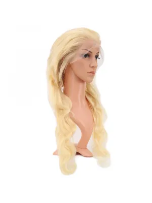 Gerçek Front Lace Dalgalı Platin Tül Peruk - 75-80cm