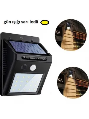 Hareket Sensörlü Güneş Enerjili Lamba