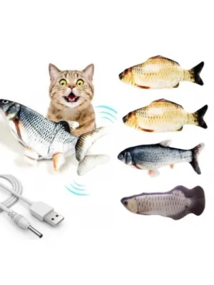 Hareketli Balık Kedi Oyuncağı Şarjlı