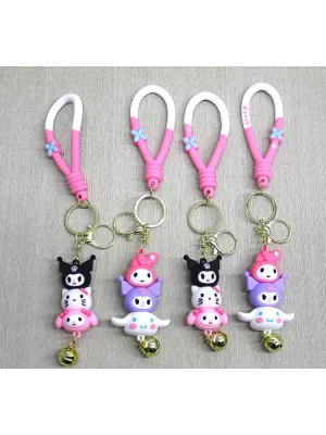 Hello Kitty Ve Arkadaşları Silikon Anahtarlık