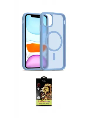 ieg™ iPhone 11 Kılıf Siluet Minimal Prime - Siyah Buffer Cam Ekran Koruyucu