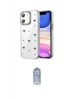 ieg™ iPhone 11 Kılıf Yörünge Form - Siyah Joko Magic 5D Cam
