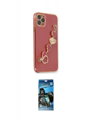 ieg™ iPhone 11 Pro Max Kılıf Nova Işık Prime - Siyah 34D Izgaralı Cam