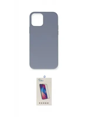 ieg™ iPhone 12 Pro Max Kılıf Ahenk Serisi - Siyah Joko 5D Cam