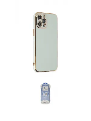 ieg™ iPhone 12 Pro Max Kılıf Yankı Serisi - Siyah Joko Magic 5D Cam