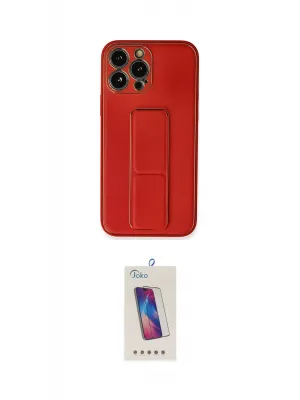 ieg™ iPhone 13 Pro Max Kılıf Akış Doku - Siyah Joko 5D Cam
