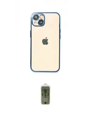 ieg™ iPhone 14 Plus Kılıf Vadi Minimal - Siyah Joko Magic 5D Hayalet Cam
