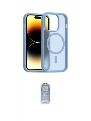 ieg™ iPhone 14 Pro Kılıf Siluet Minimal Prime - Siyah Joko Magic 5D Cam