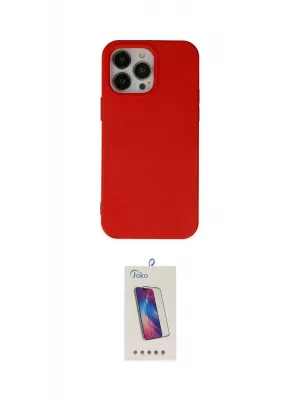 ieg™ iPhone 14 Pro Max Kılıf Ahenk Serisi - Siyah Joko 5D Cam