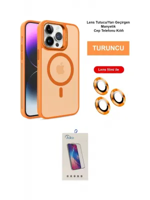 ieg™ iPhone 14 Pro Max Kılıf Akış Form - Siyah Joko 5D Cam