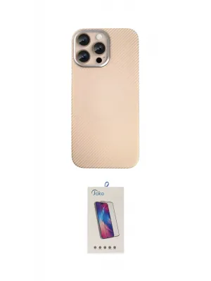 ieg™ iPhone 14 Pro Max Kılıf Eksen Prime - Siyah Joko 5D Cam