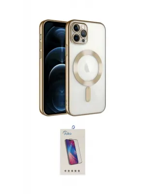 ieg™ iPhone 14 Pro Max Kılıf Nova Işık Özel Seri - Siyah Joko 5D Cam
