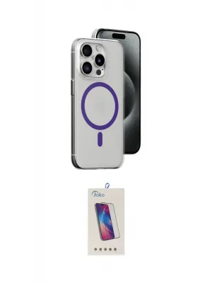 ieg™ iPhone 14 Pro Max Kılıf Odak Form Özel Seri - Siyah Joko 5D Cam