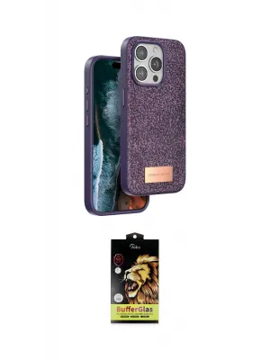 ieg™ iPhone 14 Pro Max Kılıf Vadi Klasik Serisi - Siyah Buffer Cam Ekran Koruyucu