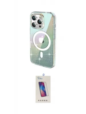 ieg™ iPhone 15 Pro Kılıf Odak Modern Serisi - Siyah Joko 5D Cam