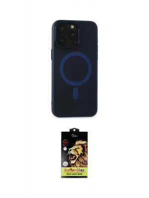 ieg™ iPhone 15 Pro Kılıf Yadigar Işık - Siyah Buffer Cam Ekran Koruyucu