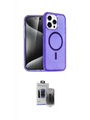 ieg™ iPhone 15 Pro Max Kılıf Nova Asil Prime - Siyah Vanessa Magic Hayalet Cam