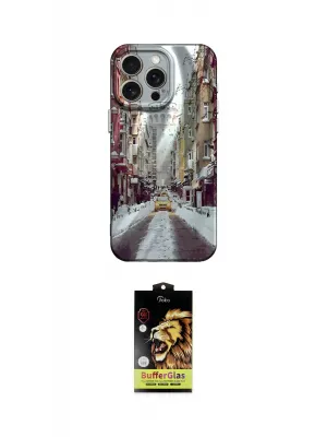 ieg™ iPhone 15 Pro Max Kılıf Nova Doku Prime - Siyah Buffer Cam Ekran Koruyucu