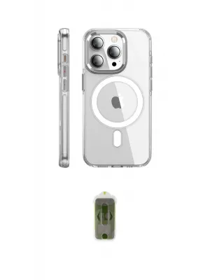 ieg™ iPhone 15 Pro Max Kılıf Nova Doku - Siyah Joko Magic 5D Hayalet Cam