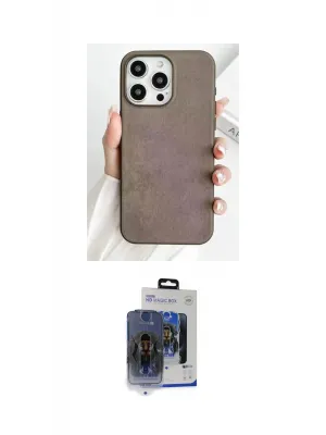 ieg™ iPhone 15 Pro Max Kılıf Pusula Modern - Siyah Vanessa Magic Cam