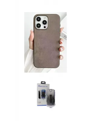 ieg™ iPhone 15 Pro Max Kılıf Pusula Modern - Siyah Vanessa Magic Hayalet Cam