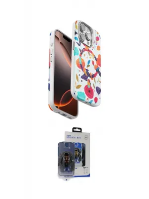 ieg™ iPhone 15 Pro Max Kılıf Siluet Doku - Siyah Vanessa Magic Cam