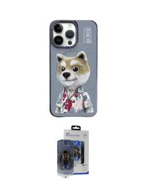 ieg™ iPhone 15 Pro Max Kılıf Siluet Modern Özel Seri - Siyah Vanessa Magic Cam