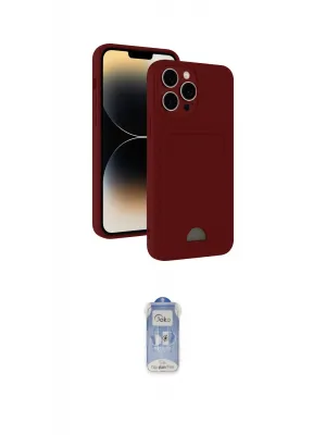 ieg™ iPhone 15 Pro Max Kılıf Vadi Çizgi Prime - Siyah Joko Magic 5D Cam