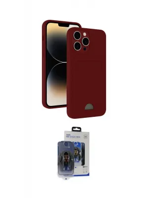 ieg™ iPhone 15 Pro Max Kılıf Vadi Çizgi Prime - Siyah Vanessa Magic Cam