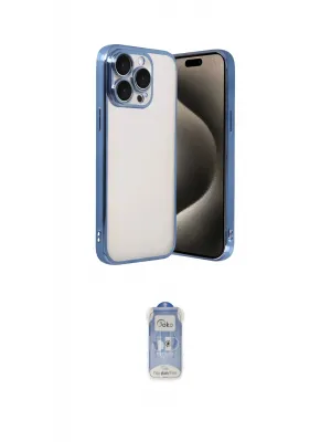 ieg™ iPhone 15 Pro Max Kılıf Vadi Minimal - Siyah Joko Magic 5D Cam