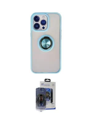 ieg™ iPhone 15 Pro Max Kılıf Yörünge Çizgi - Siyah Vanessa Magic Cam