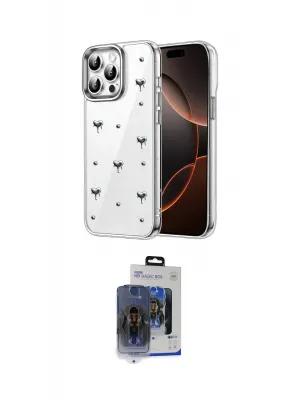 ieg™ iPhone 15 Pro Max Kılıf Yörünge Form - Siyah Vanessa Magic Cam