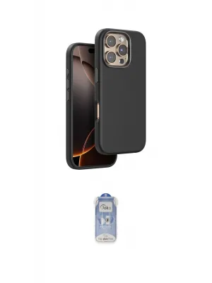 ieg™ iPhone 16 Pro Kılıf Kutup Modern - Siyah Joko Magic 5D Cam