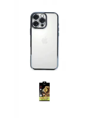 ieg™ iPhone 16 Pro Kılıf Vadi Minimal - Siyah Buffer Cam Ekran Koruyucu