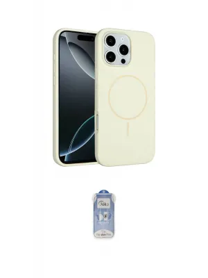 ieg™ iPhone 16 Pro Kılıf Yankı Form Serisi - Siyah Joko Magic 5D Cam