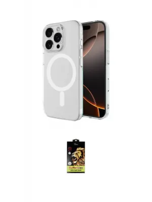 ieg™ iPhone 16 Pro Max Kılıf Ahenk Yansıma Prime - Siyah Buffer Cam Ekran Koruyucu