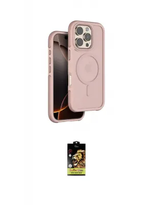 ieg™ iPhone 16 Pro Max Kılıf Çekirdek Minimal Prime - Siyah Buffer Cam Ekran Koruyucu
