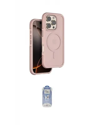 ieg™ iPhone 16 Pro Max Kılıf Çekirdek Minimal Prime - Siyah Joko Magic 5D Cam