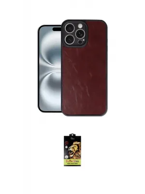 ieg™ iPhone 16 Pro Max Kılıf Kıvılcım Işık Serisi - Siyah Buffer Cam Ekran Koruyucu