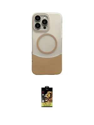 ieg™ iPhone 16 Pro Max Kılıf Kozmos Form Özel Seri - Siyah Buffer Cam Ekran Koruyucu