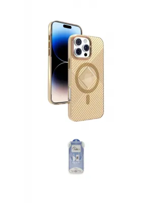 ieg™ iPhone 16 Pro Max Kılıf Nova Modern Prime - Siyah Joko Magic 5D Cam