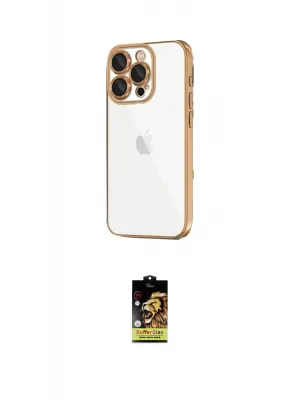 ieg™ iPhone 16 Pro Max Kılıf Vadi Minimal - Siyah Buffer Cam Ekran Koruyucu