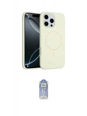 ieg™ iPhone 16 Pro Max Kılıf Yankı Form Serisi - Siyah Joko Magic 5D Cam